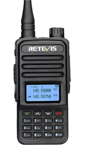 Retevis Walkie Talkie RT85 Ham Two Way Radio Station 5W Walkie Talkies VHF UHF Dual Band Amateur Radio HT For Hunting