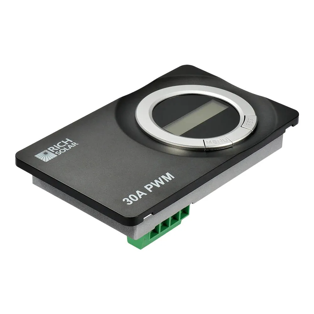 Rich Solar 30 Amp Solar Charge Controller Flush Mount