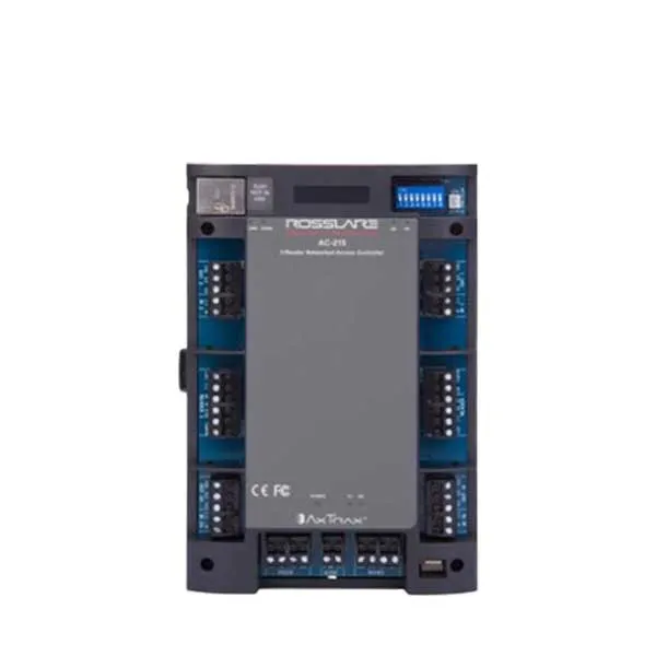 Rosslare - AC215IP - Scalable Networked Access Control Panel - DIN Housing - 2 Readers - TCP/IP - 30K Users - 20K Event History - 12VDC