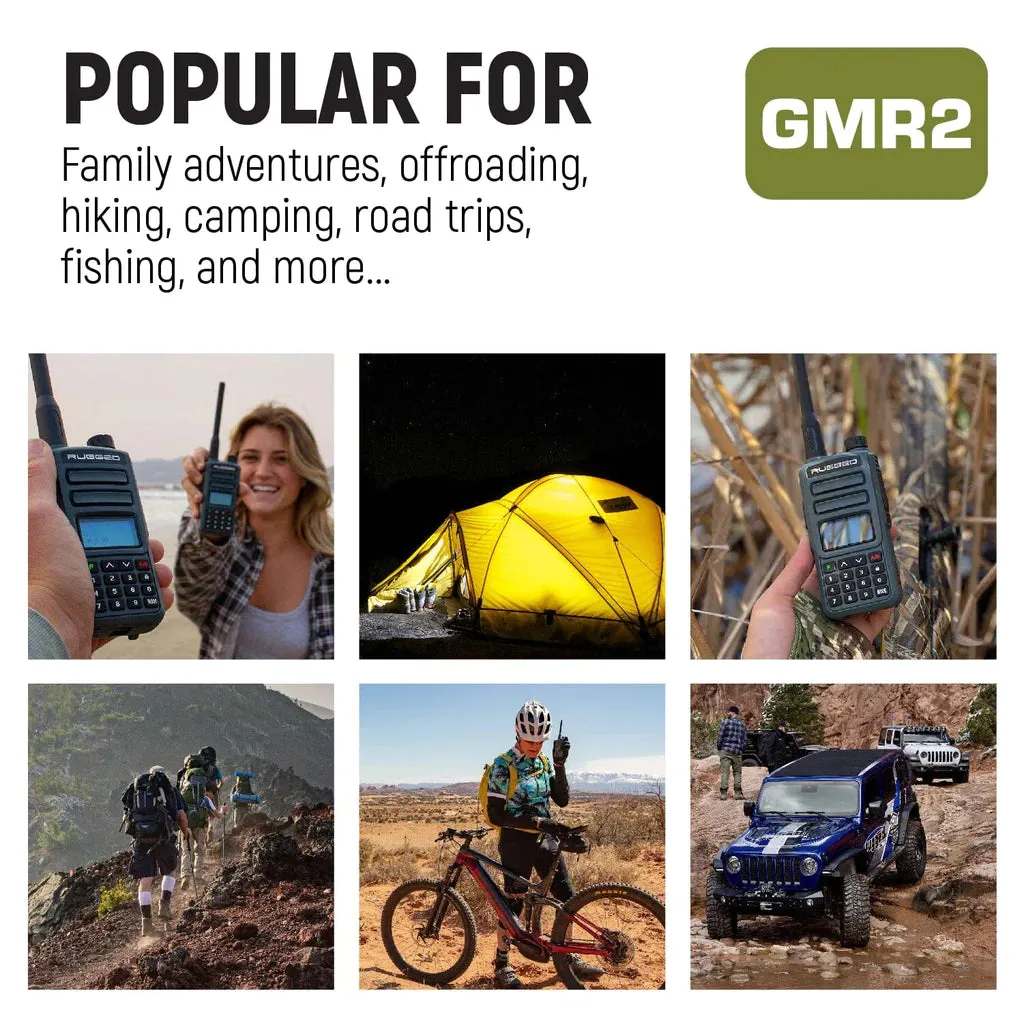 Rugged GMR2 GMRS/FRS Band Radio W/ Handheld Mic