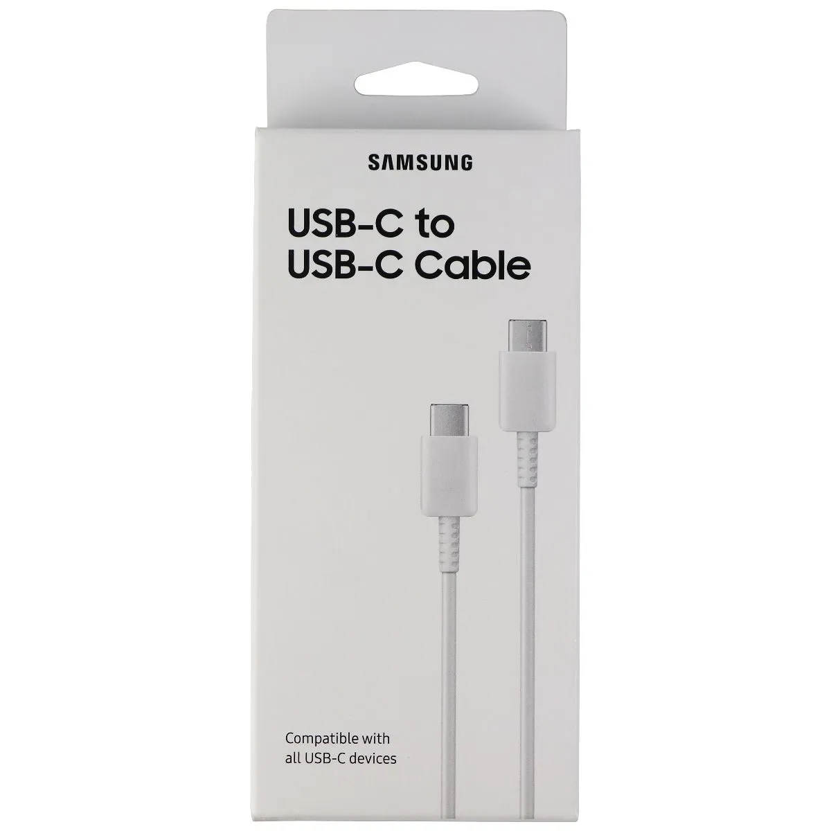 Samsung 3.3-Ft USB-C to USB-C Charge/Sync Cable - White (EP-DA705BWEGUS) Retail
