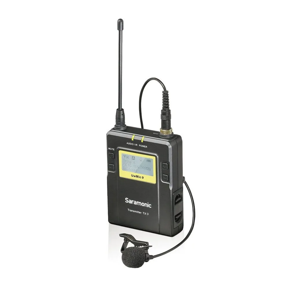 Saramonic 96-Channel Bodypack Transmitter Unit - TX9 (UwMic9 Lavalier Microphone)