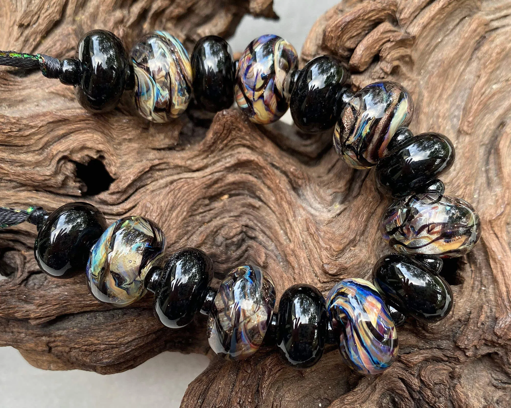 Sedimentary Rocks Lampwork Beads Set SRA