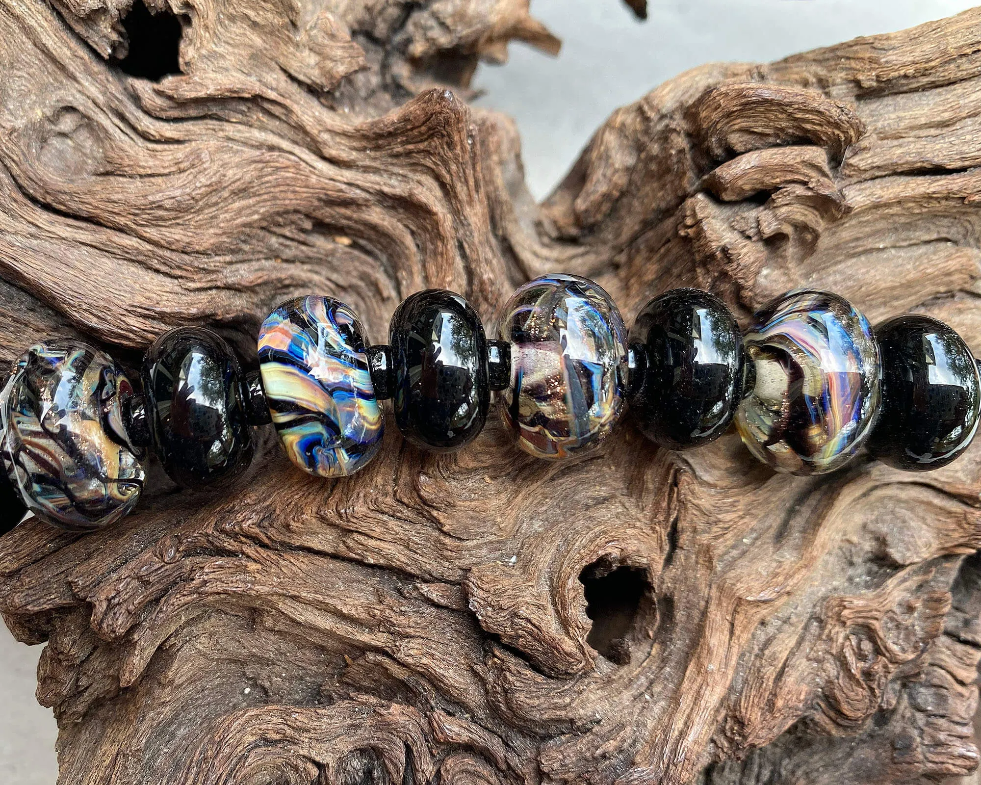Sedimentary Rocks Lampwork Beads Set SRA