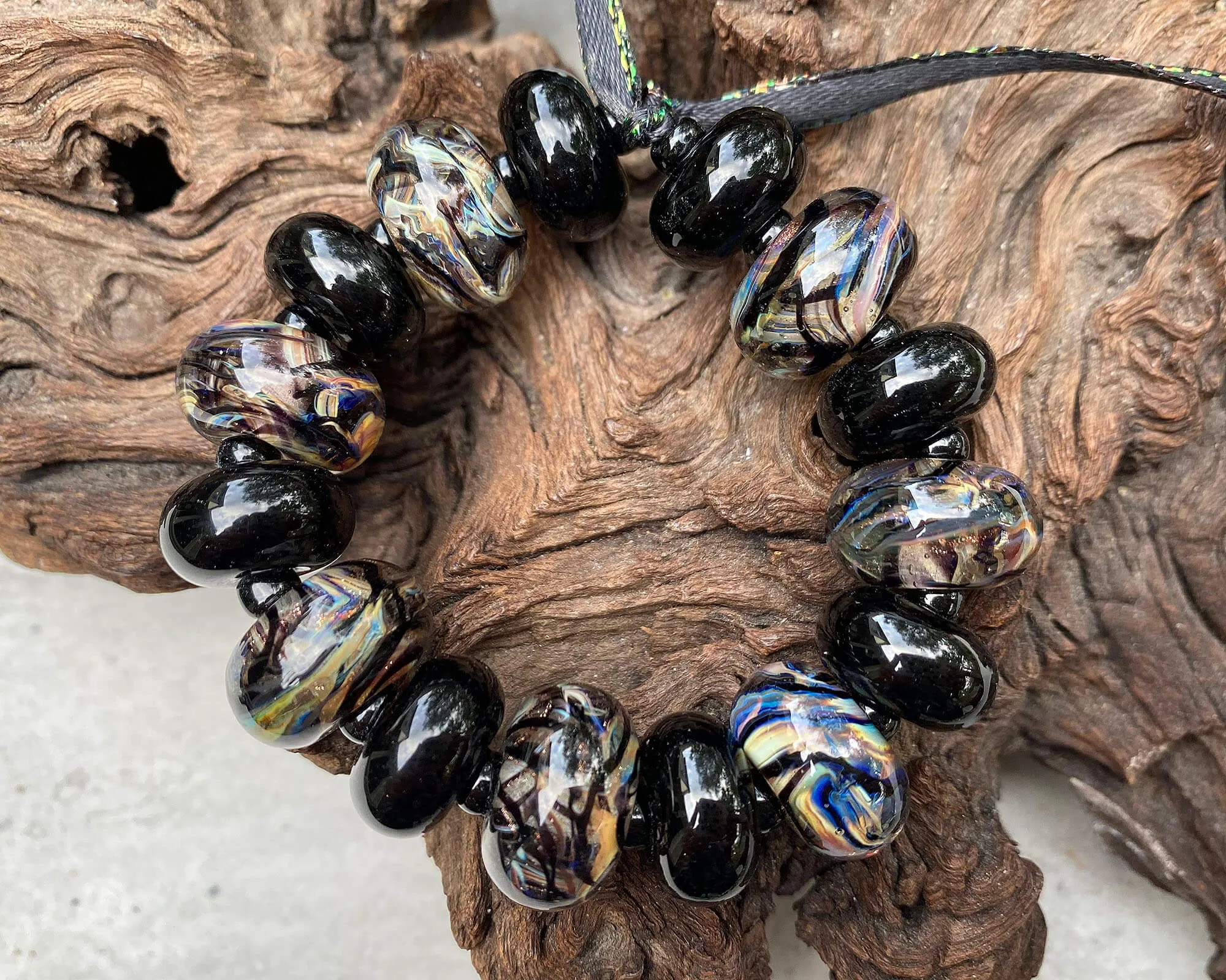 Sedimentary Rocks Lampwork Beads Set SRA