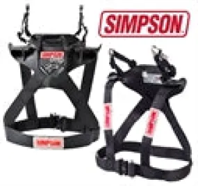 Simpson Hybrid Sport Large Neck Neck Restraint System With Sliding Helmet Tether FIA Post Anchors