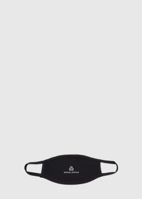 SOCIAL STATUS: COTTON FACE MASK [BLACK]