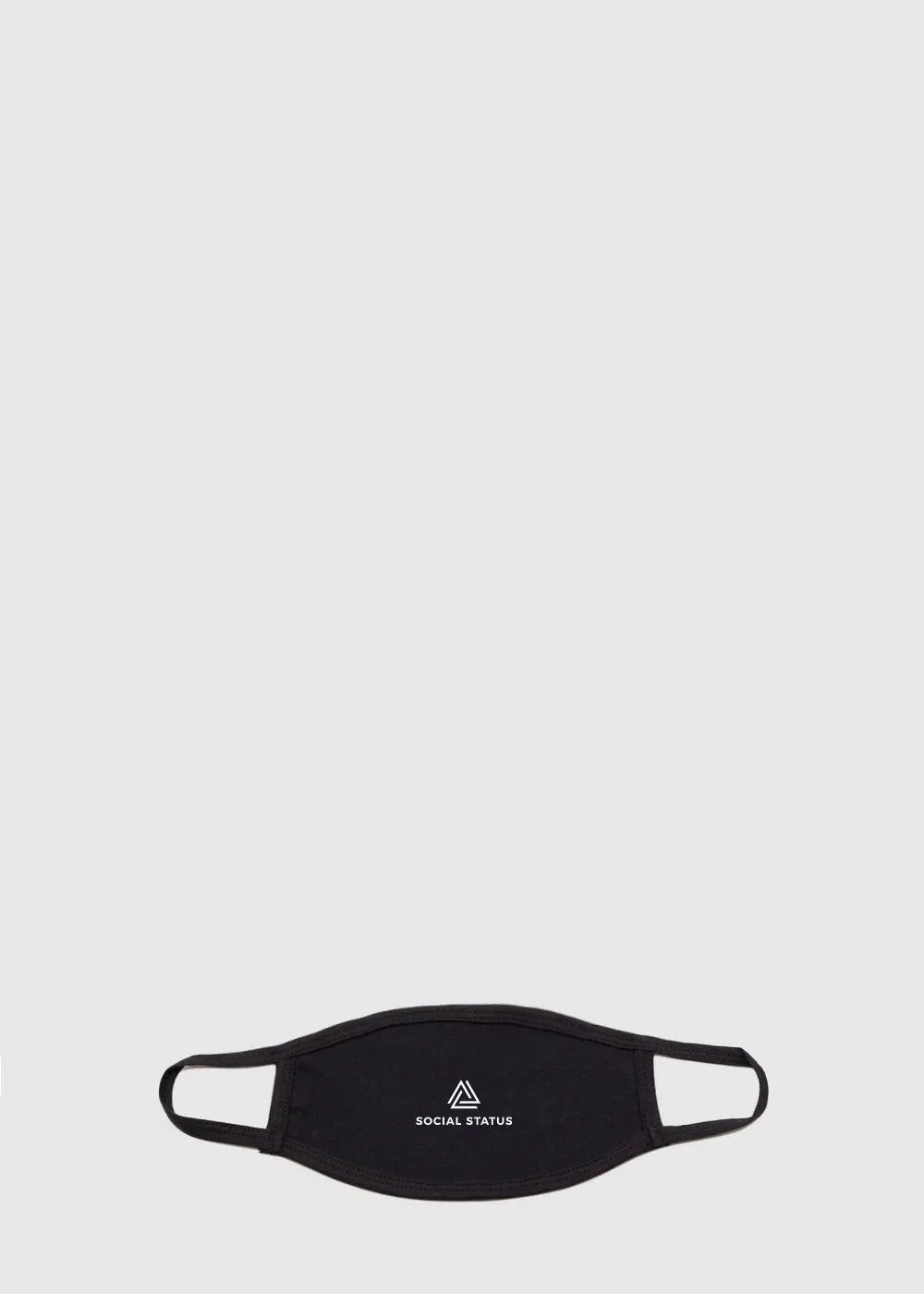 SOCIAL STATUS: COTTON FACE MASK [BLACK]