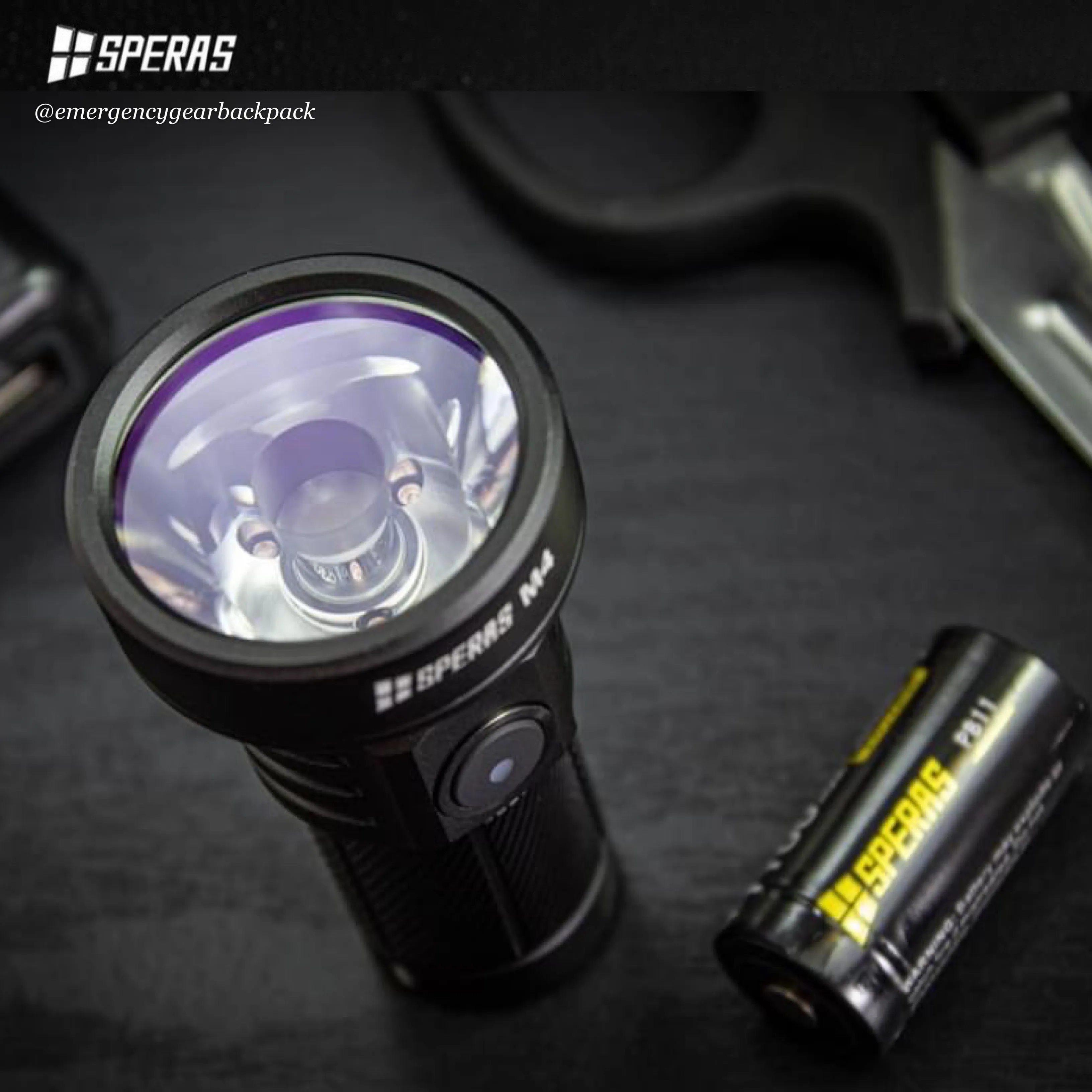 SPERAS M4 1320LMS 652M Mini Pocket Thrower Flashlight