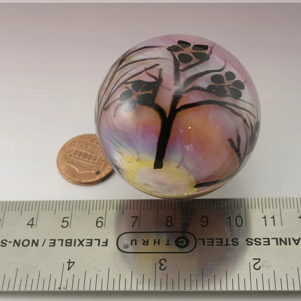 Spring Tree Blossom Silhouette Marble