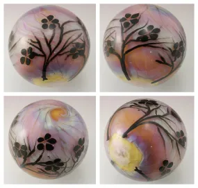 Spring Tree Blossom Silhouette Marble