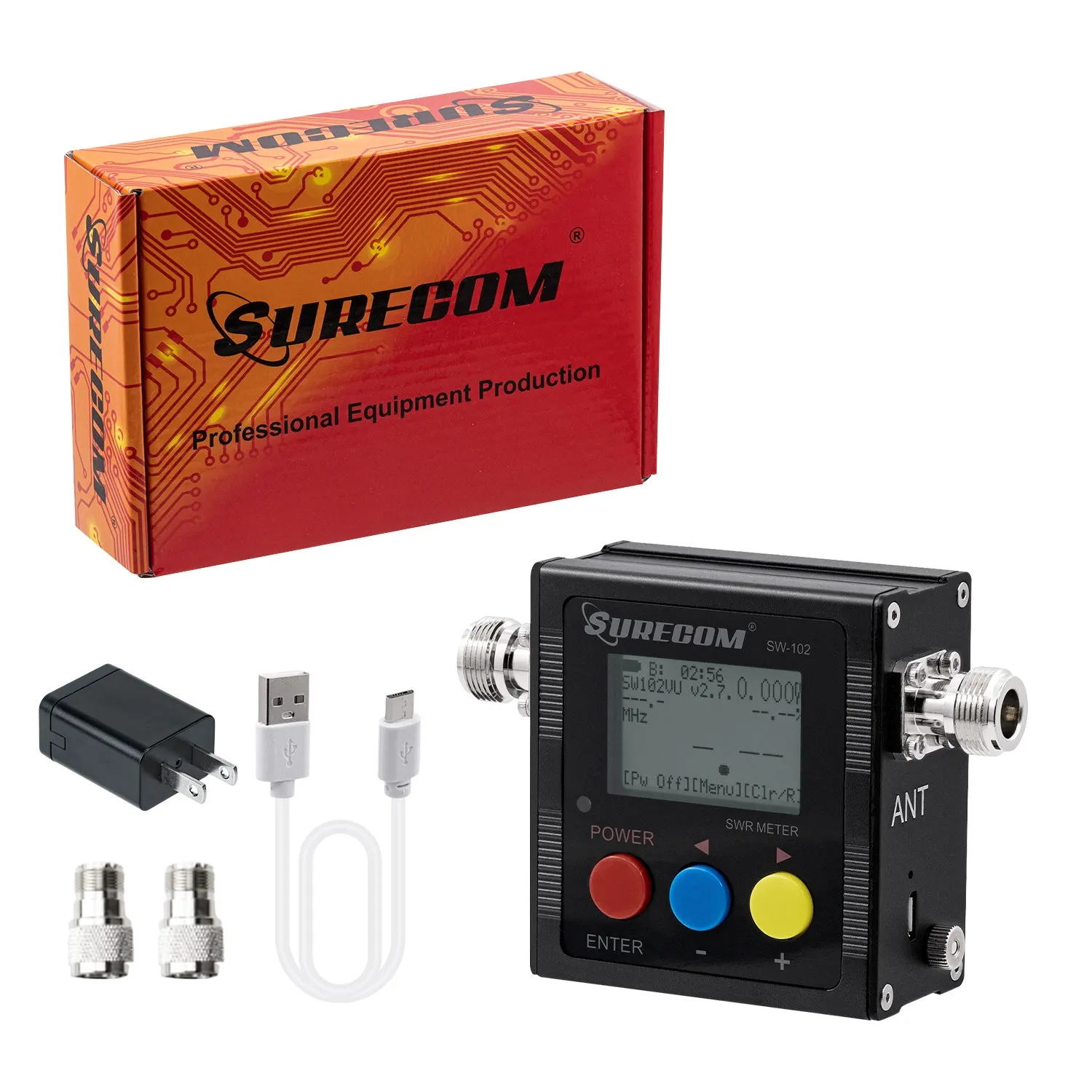 Surecom SW-102 Digital VHF/UHF 125-525Mhz Power & SWR Meter
