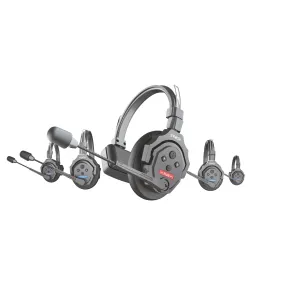 SYNCO (X-Talk X5) 2.4GHz Wireless Headset Intercom System Random Master Device Design for Movie Shoot Live Show Stage Performance (5PCS)