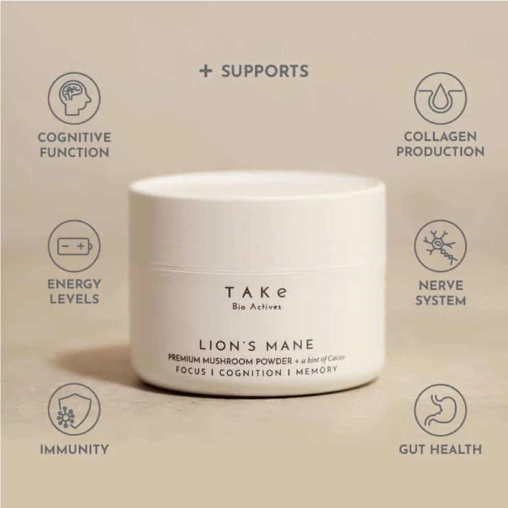 Take Bio Actives Lion's Mane Mushroom Powder 80g
