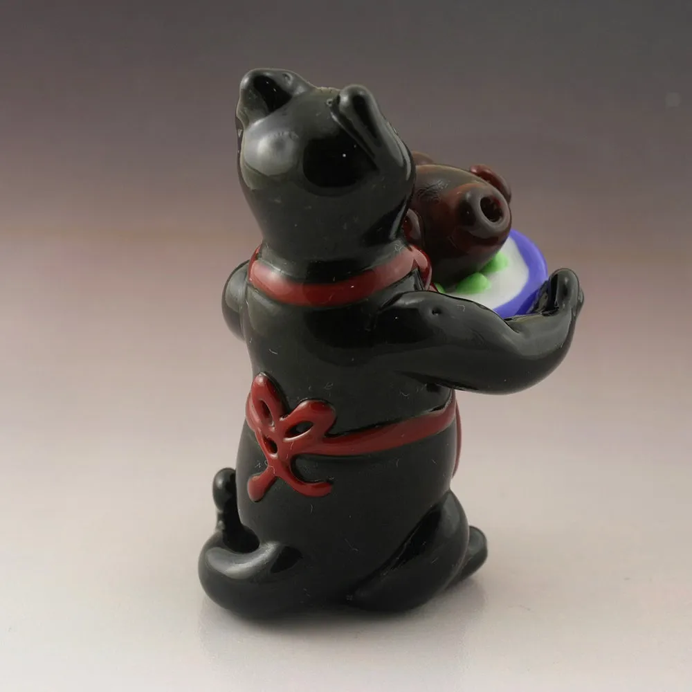 Thanksgiving Kitty Mixed Media Sculpture