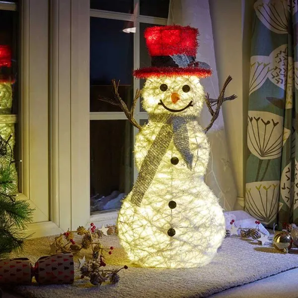 Three Kings LED Holly McSnowflake