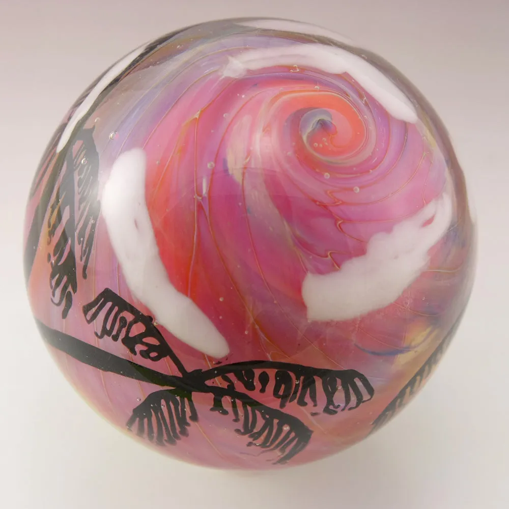 Tropical Palm Tree Silhouette Marble