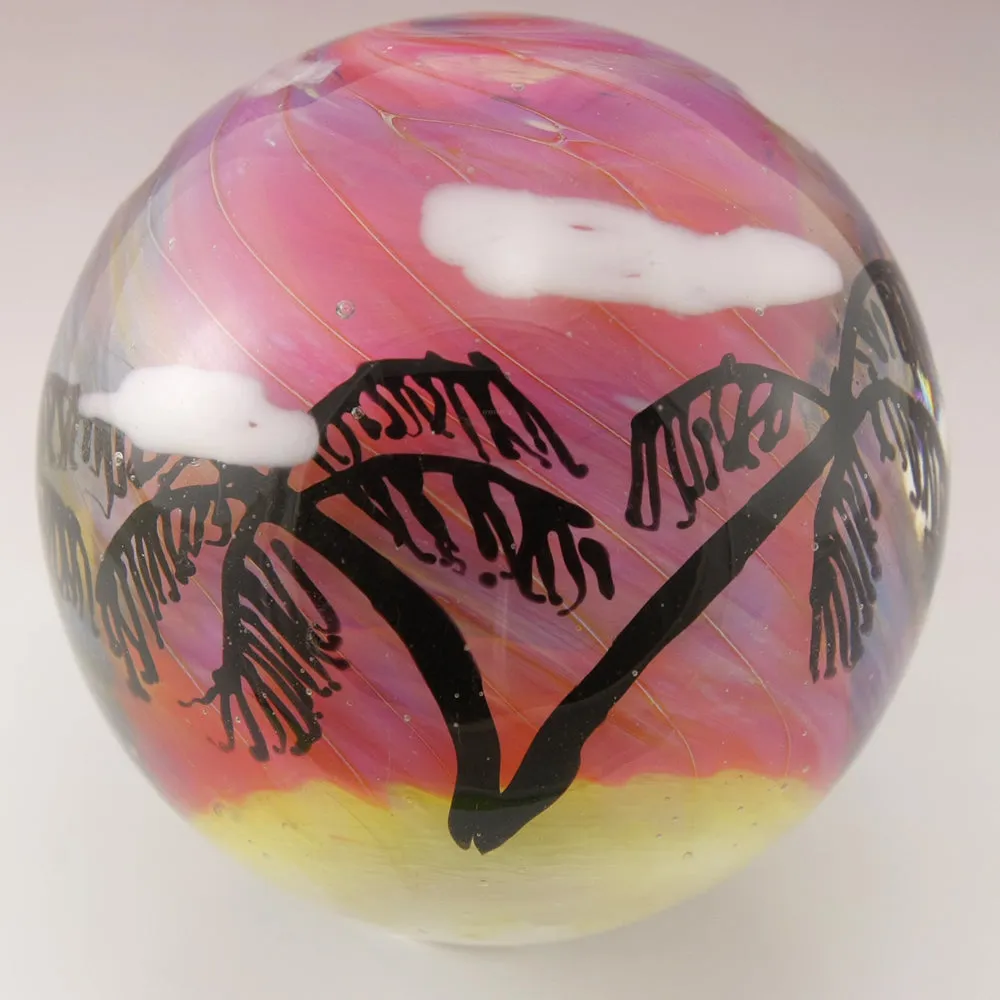 Tropical Palm Tree Silhouette Marble