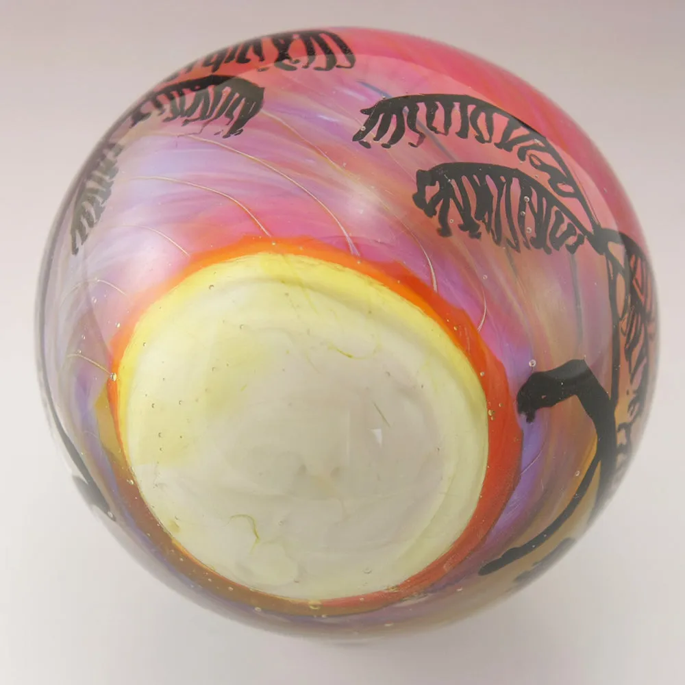 Tropical Palm Tree Silhouette Marble