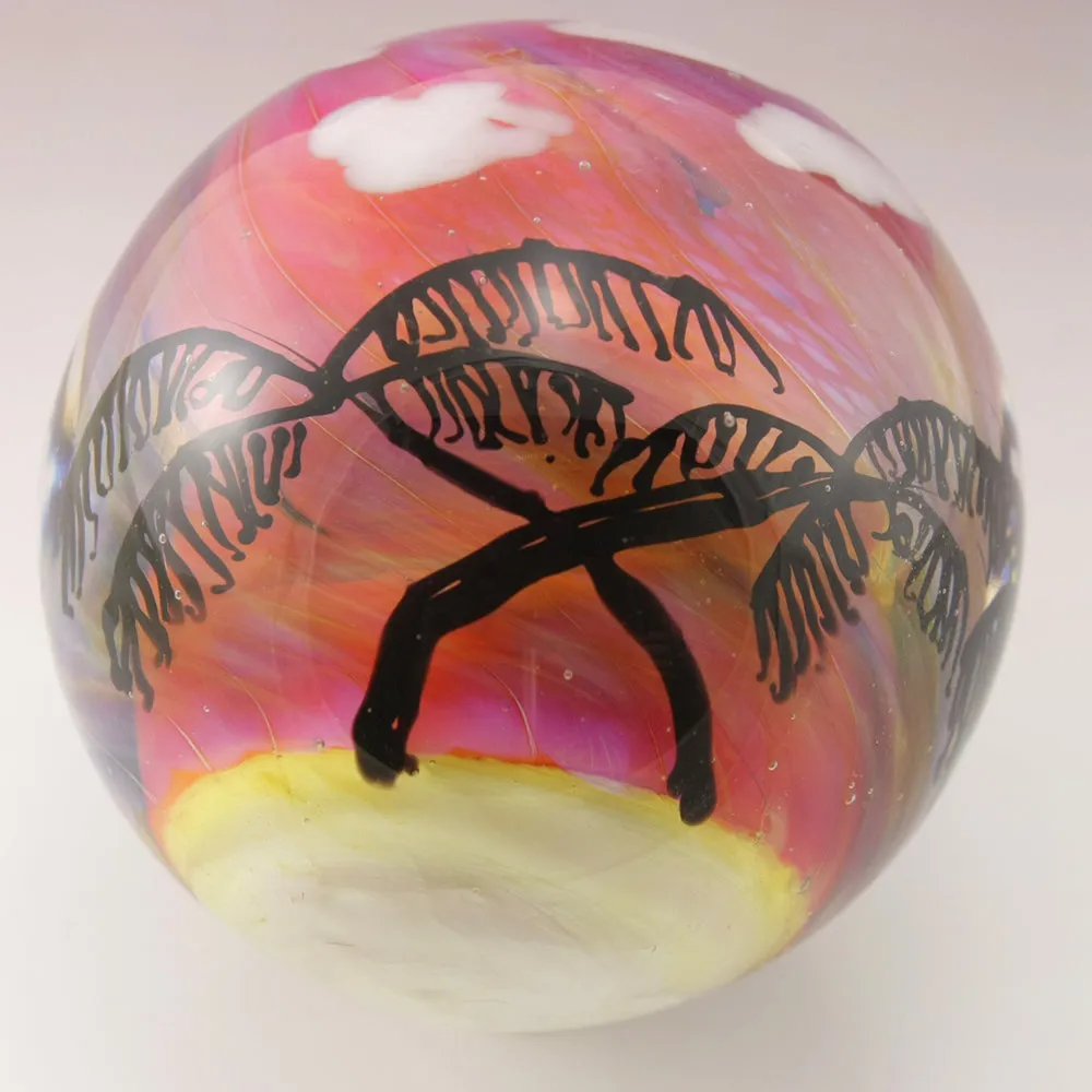 Tropical Palm Tree Silhouette Marble