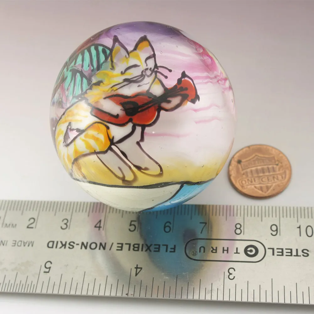 Ukulele Tropical Kitty Marble