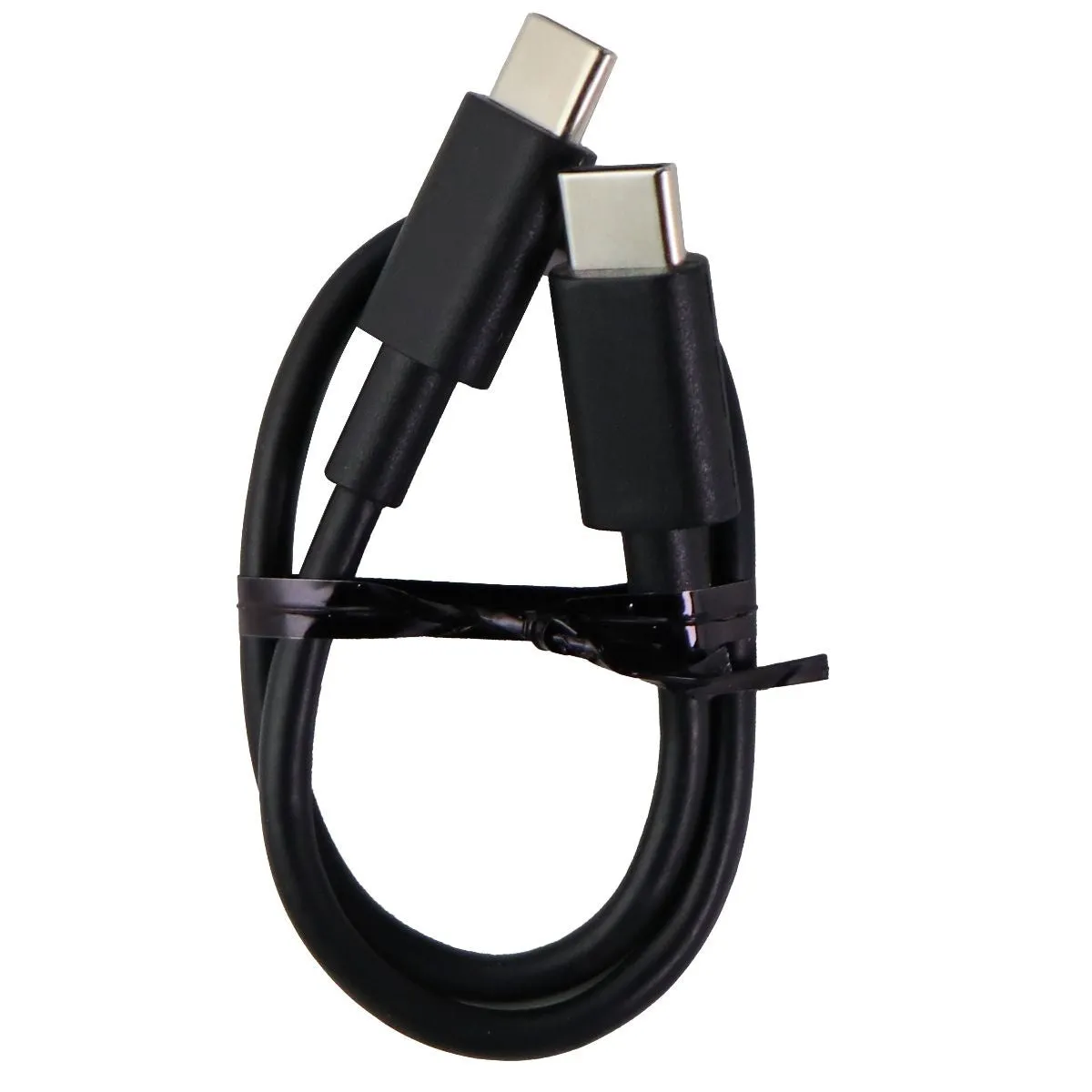 Unbranded 10-inch Charge and Sync Cable for USB-C Devices - Black