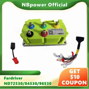 US Stock Fardriver Programmable Controller ND72530 ND84530 ND96530 Sine Wave FOC Controller For Electric Bike Motorcycle 5kw-6kw