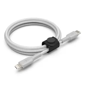 valiant BoostCharge Nylon Braided USB C to Lightning Cable 5FT - MFi Certified 18W Power Delivery iPhone Charger Cord - Apple Charger USB C Cable - Fast Charging for iPhone 14, iPhone 13 - Silver