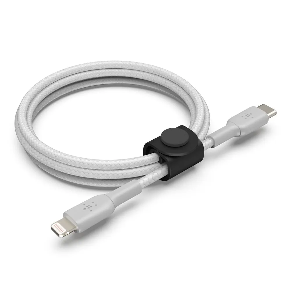 valiant BoostCharge Nylon Braided USB C to Lightning Cable 5FT - MFi Certified 18W Power Delivery iPhone Charger Cord - Apple Charger USB C Cable - Fast Charging for iPhone 14, iPhone 13 - Silver