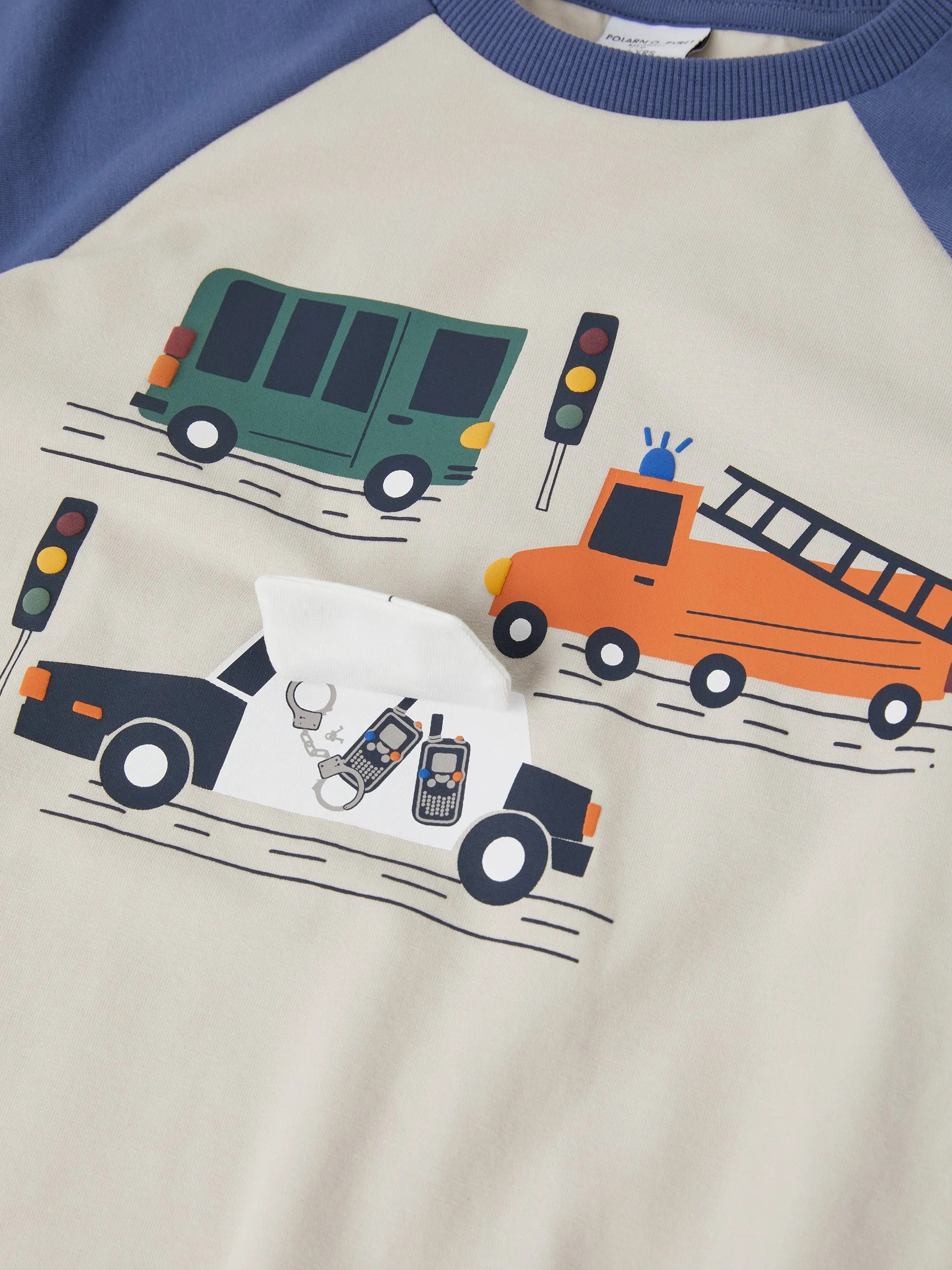 Vehicle Print Kids Top