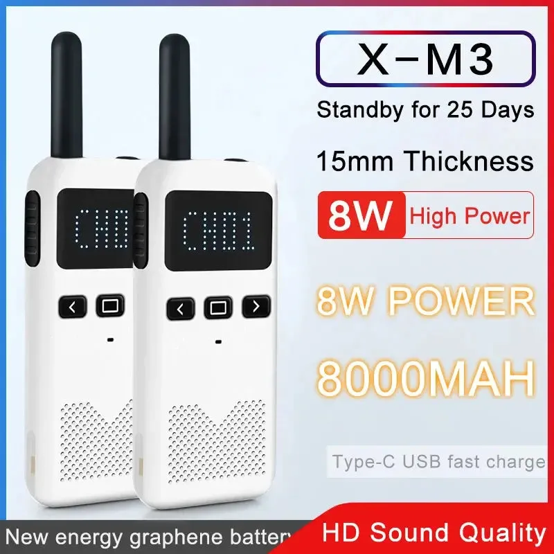 Walkie Talkie 2PCS KSUN M3 Two Way Radio Portable Radios Comunicador Transceiver Mini Talkie Walkie Intercom Radio Station