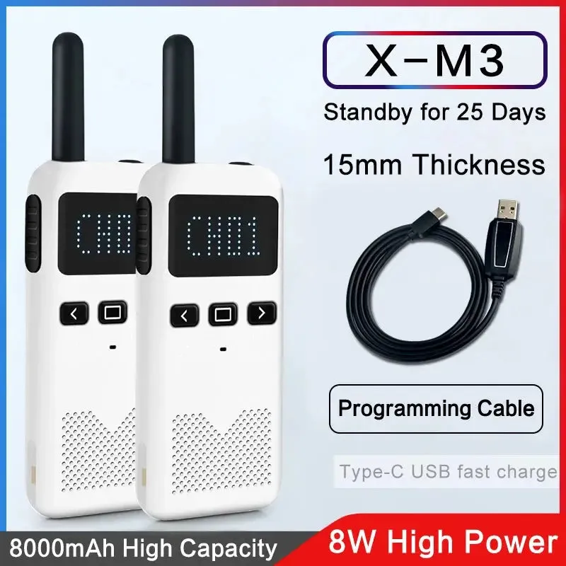 Walkie Talkie 2PCS KSUN M3 Two Way Radio Portable Radios Comunicador Transceiver Mini Talkie Walkie Intercom Radio Station