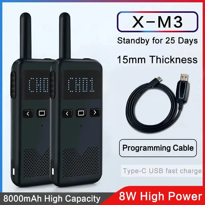 Walkie Talkie 2PCS KSUN M3 Two Way Radio Portable Radios Comunicador Transceiver Mini Talkie Walkie Intercom Radio Station