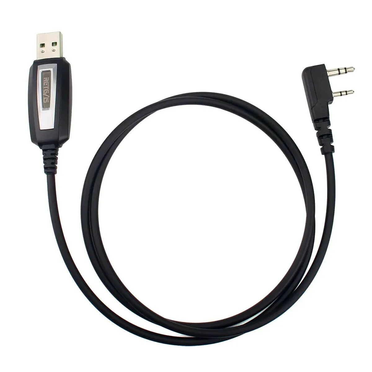 Walkie Talkie Two-pin USB Programming Cable For Kenwood Baofeng UV-5R UV-82 RETEVIS H777 RT22 RT15 RT81 For Win XP/7/8 System