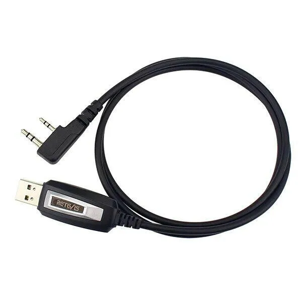 Walkie Talkie Two-pin USB Programming Cable For Kenwood Baofeng UV-5R UV-82 RETEVIS H777 RT22 RT15 RT81 For Win XP/7/8 System