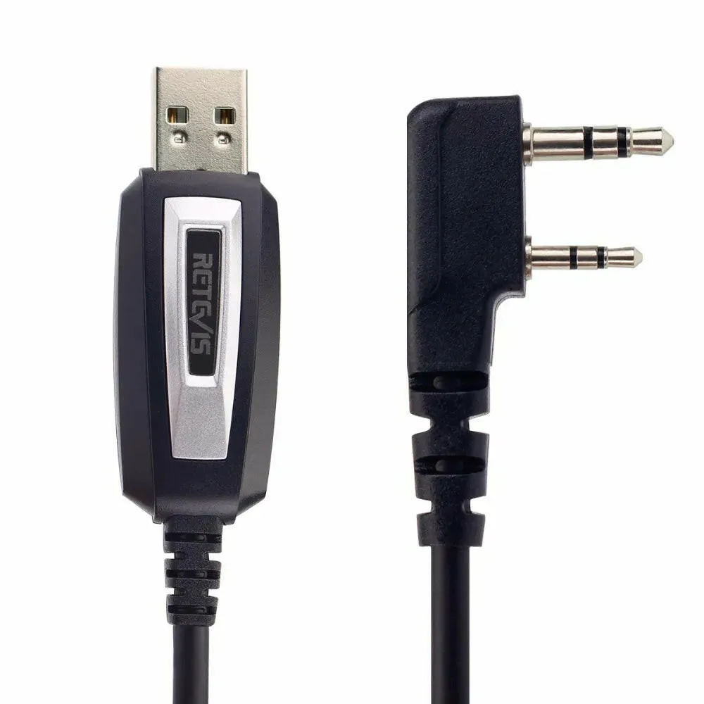 Walkie Talkie Two-pin USB Programming Cable For Kenwood Baofeng UV-5R UV-82 RETEVIS H777 RT22 RT15 RT81 For Win XP/7/8 System