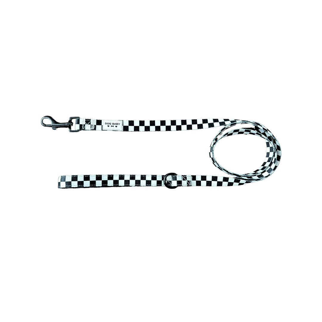 WALKIES Leash - Race Me Black