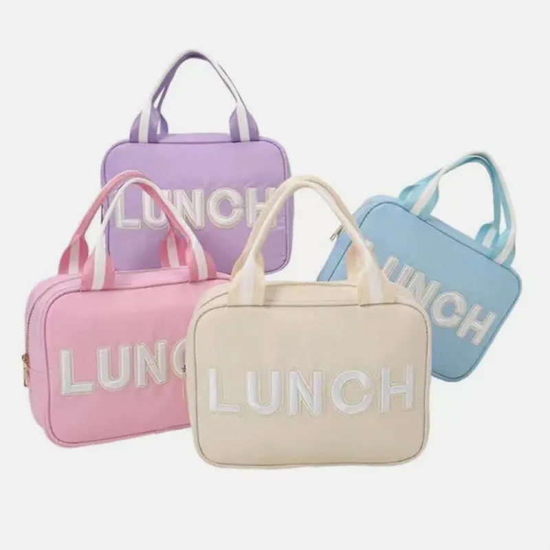 Waterproof Nylon Insulated Lunch Bag Child Portable Ice Bag