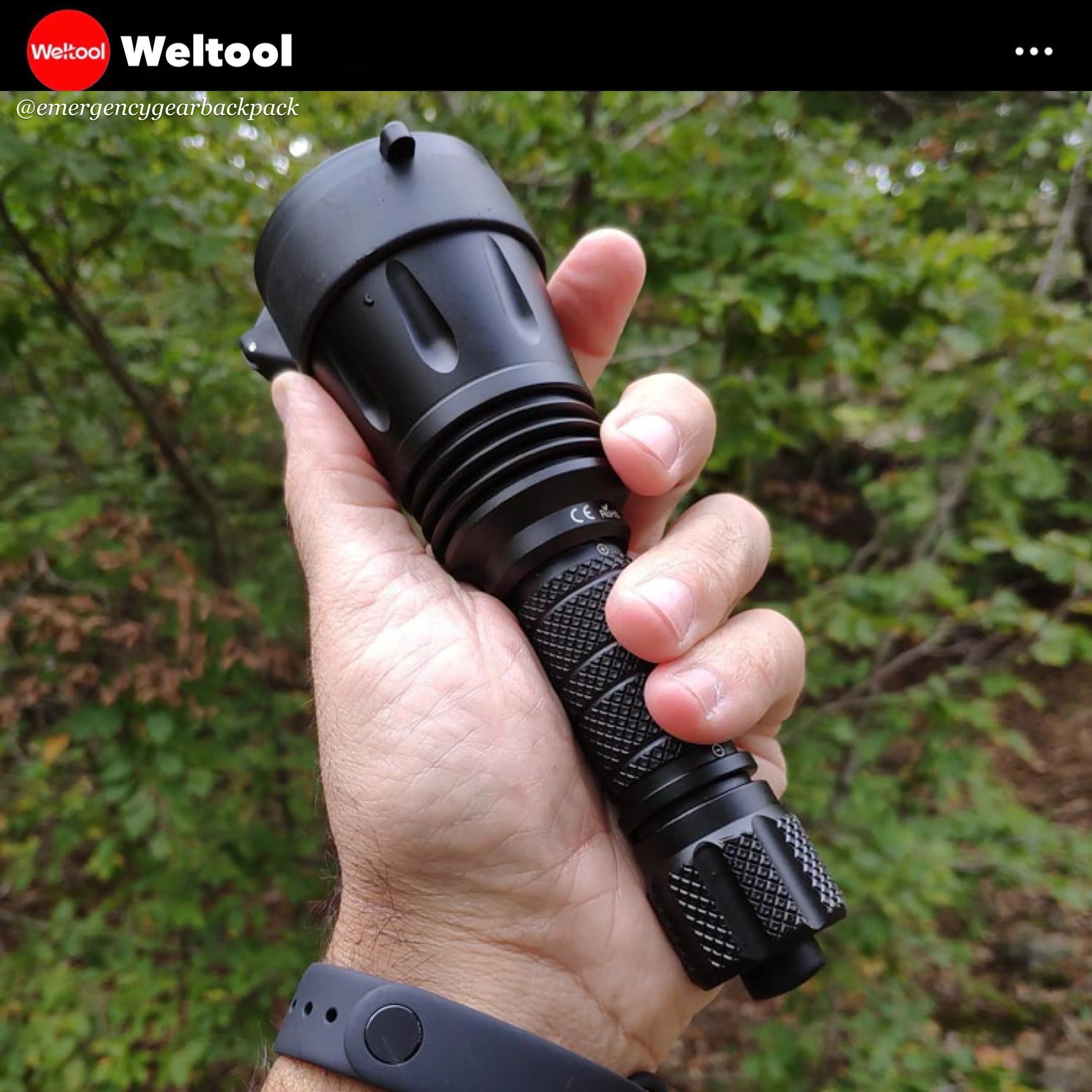 Weltool T11  Focused Long Throw Searchlight  743 Lumens 680M