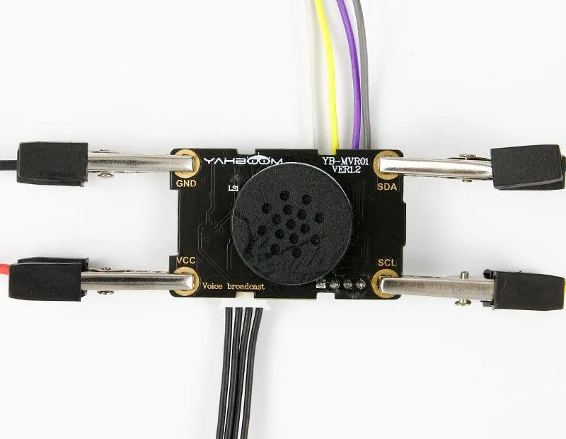 Yahboom Speech synthesis broadcast module compatible with alligator clip/DuPont line/PH2.0 cable